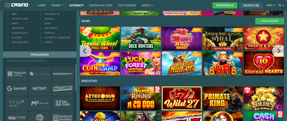22Casino online
